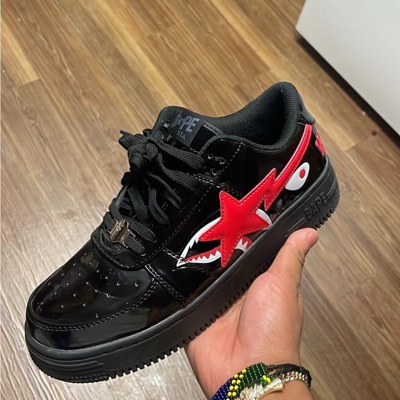 Bape Other - Bathing Ape Black And Red Lows Men